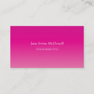 Carte de visite simple et simple de rose de