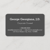 Carte de visite simple et simple des conseils d'en (Devant)