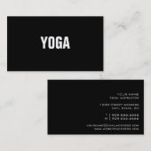 Carte de visite simple et simple d'instructeur de (Devant / Derrière)