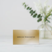 Carte de visite simple et simple - or (Debout devant)