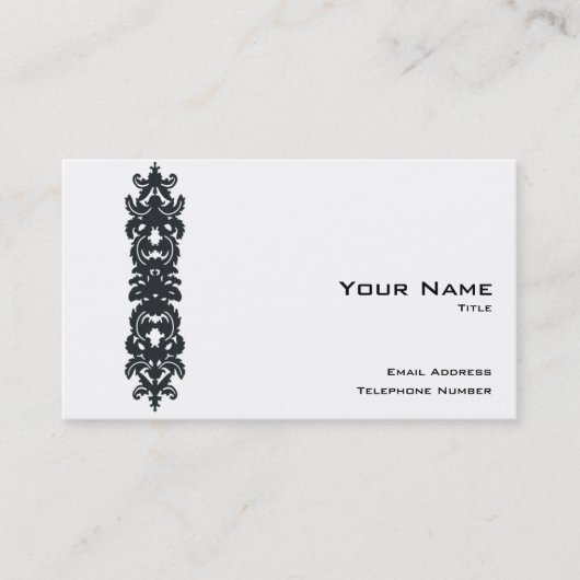 Carte de visite simple et sophistiqué avec code QR (Devant)