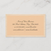 Carte De Visite Simple et subtil (Dos)