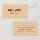 Carte De Visite Simple et subtil (Devant / Derrière)