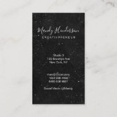 Carte De Visite Simple et tendance / Speckled (Dos)