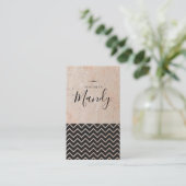 Carte De Visite Simple et tendance / Speckled | Designer Fresh (Debout devant)
