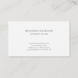 Carte de visite simple et unique pour avocat en dr