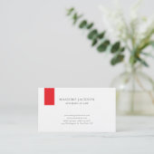 Carte de visite simple et unique pour avocat en dr (Debout devant)