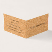 Carte De Visite Simple Faux Cork (Extérieur)