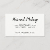 Carte De Visite Simple / Faux Cuir et Gold Triage (Dos)