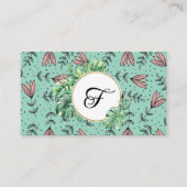 Carte de visite simple Fleurs & Feuillage pour pet (Devant)