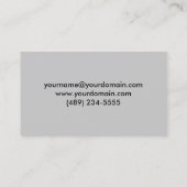 Carte De Visite Simple geometric blue and gray (Dos)