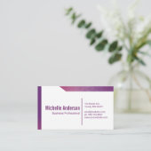 Carte De Visite Simple géométrique d'entreprise (Debout devant)