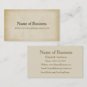 Carte De Visite Simple Gold Grunge Moderne Minimalisme Professionn (Devant / Derrière)