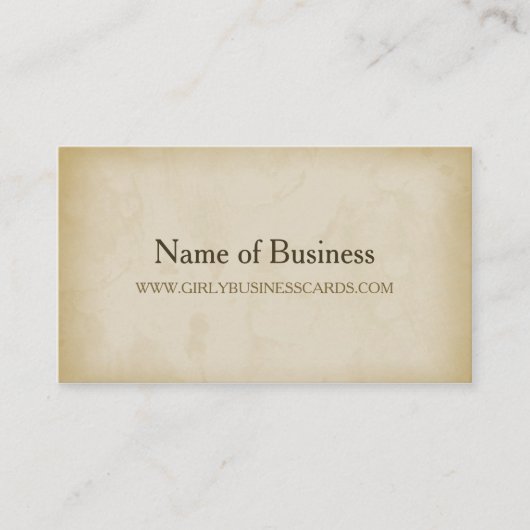 Carte De Visite Simple Gold Grunge Moderne Minimalisme Professionn (Devant)