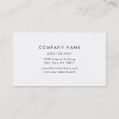 Carte De Visite Simple Gold Professional Logo Entrepreneur (Dos)