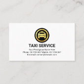 Carte De Visite Simple Green Taxi Service Layer (Dos)