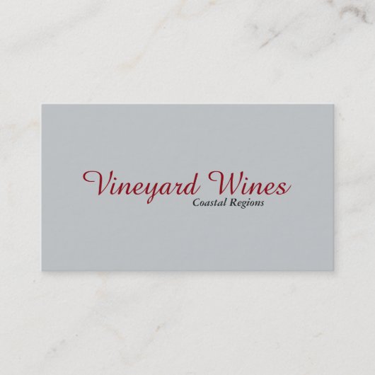 Carte De Visite Simple (gris cendré) (Devant)