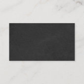 Carte De Visite Simple Gris clair Professionnel unique (Dos)