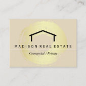 Carte De Visite Simple (gris) / Logo de la maison (Devant)