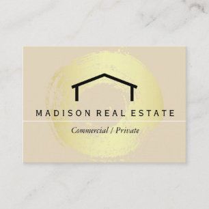 Carte De Visite Simple (gris) / Logo de la maison