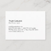 Carte De Visite Simple (gris) / Logo de la maison (Dos)