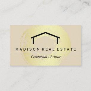 Carte De Visite Simple (gris) / Logo de la maison