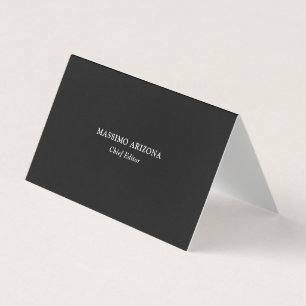 Carte De Visite Simple Gris Moderne Original Perle Premium