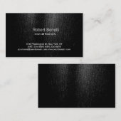 Carte de visite simple gris noir (Devant / Derrière)