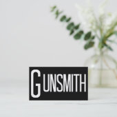 Carte de visite simple Gunsmith Black (Debout devant)