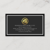 Carte De Visite Simple HANDYMAN Signage Frame (Dos)