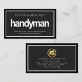Carte De Visite Simple HANDYMAN Signage Frame (Devant / Derrière)