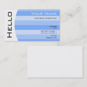 Carte de visite Simple Hello (Devant / Derrière)