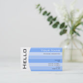 Carte de visite Simple Hello (Debout devant)