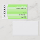 Carte de visite Simple Hello (Devant / Derrière)