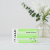 Carte de visite Simple Hello (Debout devant)