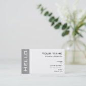 Carte de visite simple Hello (Debout devant)