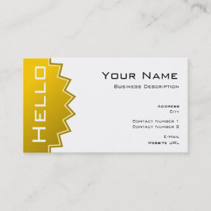 Carte de visite simple Hello