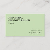 Carte de visite simple, humble et minimal (Devant)