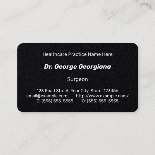 Carte de visite simple, humble et minimal (Devant)