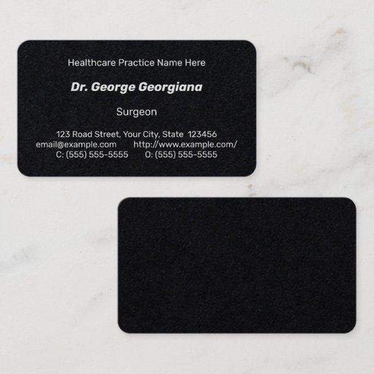 Carte de visite simple, humble et minimal (Devant / Derrière)