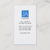 Carte De Visite Simple III (Dos)