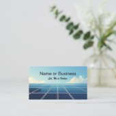 Carte De Visite Simple image of a solar panel (Debout devant)