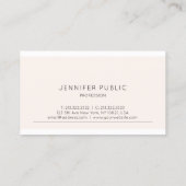 Carte De Visite Simple Joli Moderne Elégant Couleur Modèle tendanc (Dos)