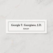 Carte de visite simple, léger, propre et (Devant)