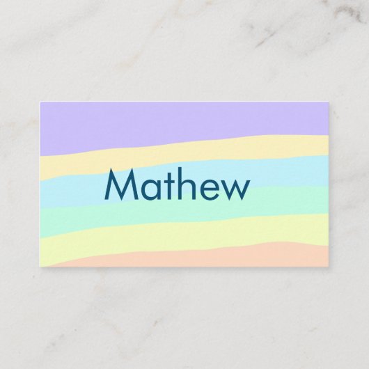 Carte De Visite simple lettre initiale monogramme ajouter votre no (Dos)