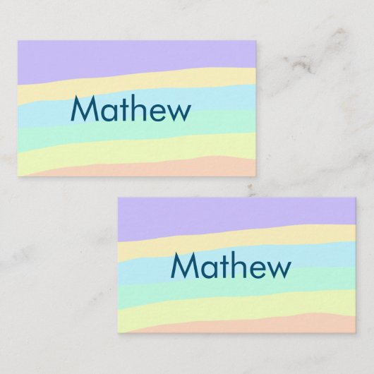 Carte De Visite simple lettre initiale monogramme ajouter votre no (Devant / Derrière)