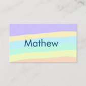 Carte De Visite simple lettre initiale monogramme ajouter votre no (Devant)