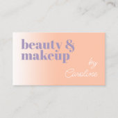 Carte De Visite Simple Lilac Violet Orange Lilac Violet Typographi (Devant)