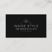 Carte De Visite Simple Logo de mise en scène de maison moderne noi (Devant)