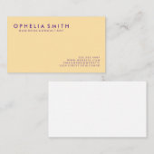 Carte De Visite Simple minimal (Devant / Derrière)